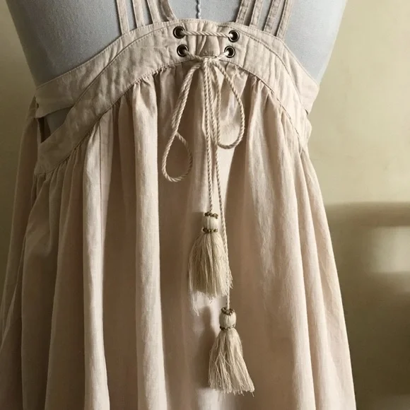 Free People Cotton Top with Black Embroidery - Picture 4 of 8